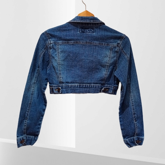 Star Jeans Women's Denim Dark Wash Cropped Jacket - Picture 5 of 16